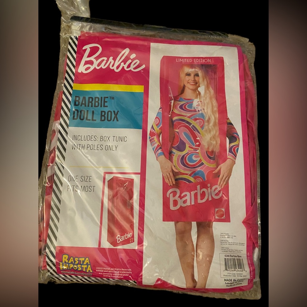 Barbie doll box costume